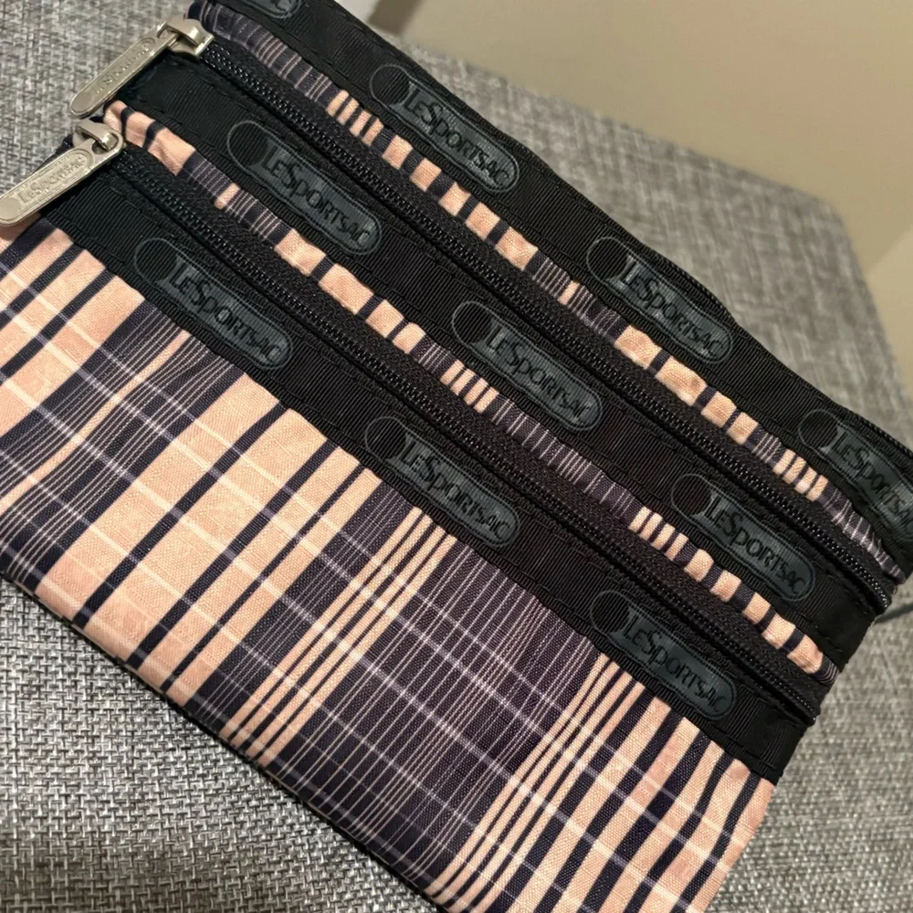 LeSportSac Triple Zipper Pouch/Makeup Bag